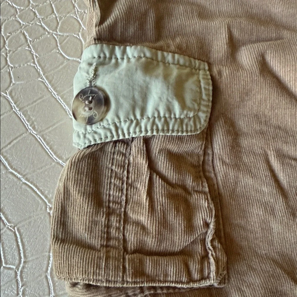 Burberry Boy Tan‎ Corduroy Baby Overalls Size 6M